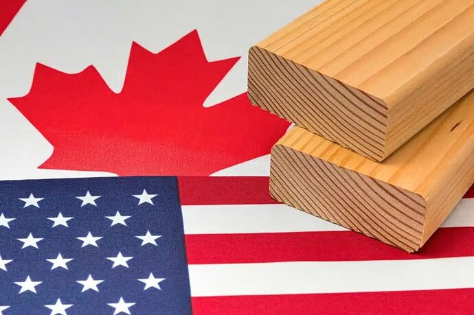 More than US $3 billion in softwood lumber trade occurs between the United States and Canada. (Photo Credit: Adobe Stock Images)