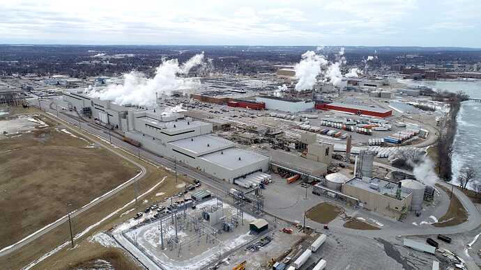 Green Bay Packaging new paper mill on Quincy Street in Green Bay on Thursday, Feb. 17, 2022. It's the first new mill built in Wisconsin in decades. - Photo by Chelsey Lewis and Mike De Sisti / The Milwaukee Journal Sentinel