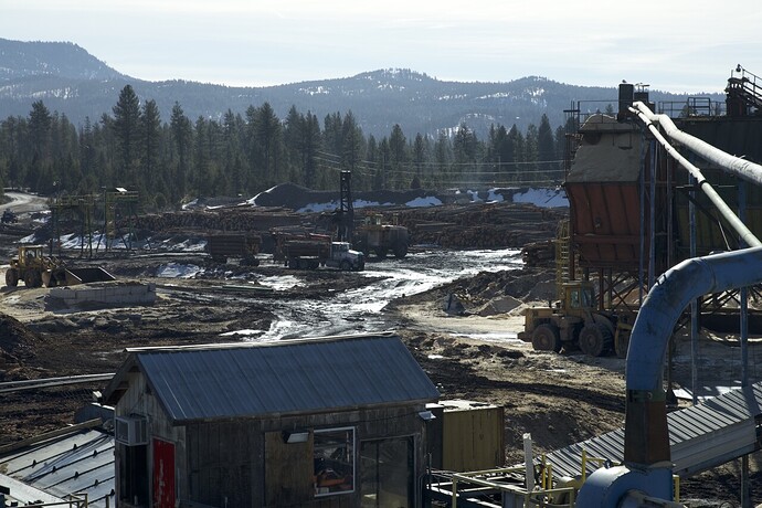 Pyramid Mountain Lumber yard