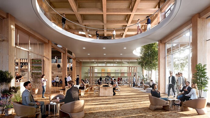 All of the buildings in Sickla will be constructed using wooden frames.