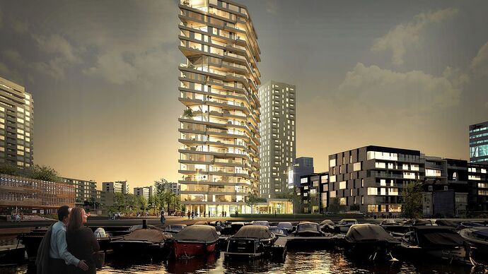 The Haut, the Netherlands’ tallest wooden residential building.