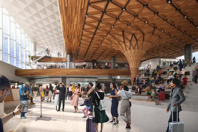 The C Concourse Expansion is designed to offer a relaxing and easy to navigate interior for weary travelers