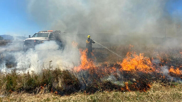 Oregon Department of Forestry firefighters train before 2022 fire season - ODF photo