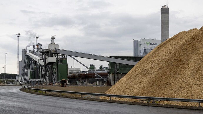 Metsä Fibre bioproducts plant at Äänekoski.